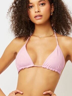 Frankies Bikinis Ribbed Tia Bikini Top
